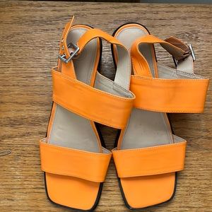 Urban outfitters orange sandals